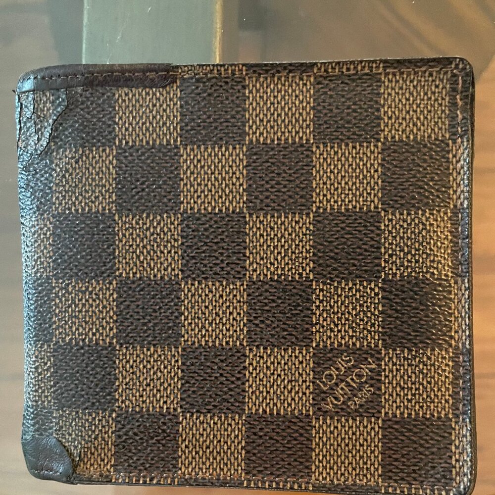Used Damier Mens Louis Vuitton Multiple Wallet